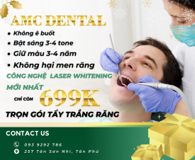 ƯU ĐÃI VÀNG TRỌN GÓI TẨY TRẮNG RĂNG GIÁ CHỈ CÒN 699K